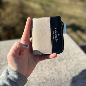KATE SPADE staci small L-zip colorblock billfold wallet